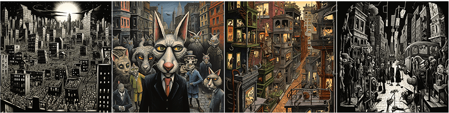 미드저니 아트 슈피겔만 Art Spiegelman