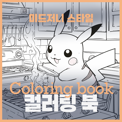 미드저니 컬러링북 coloring book