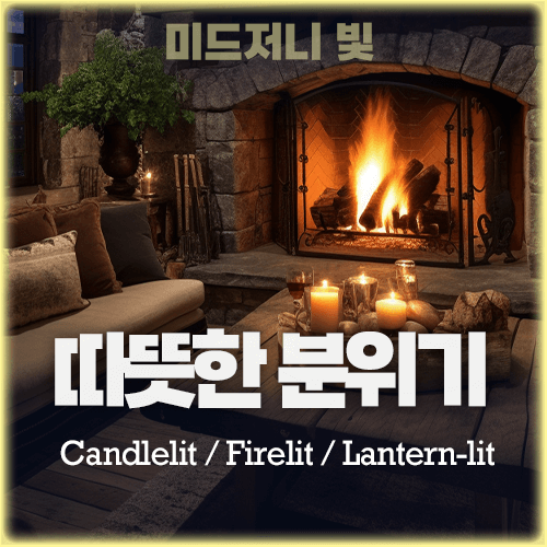 미드저니 빛 light Candlelit, Firelit, Lantern-lit