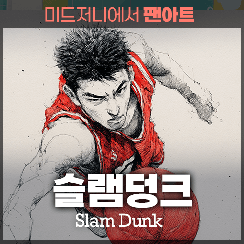미드저니 슬램덩크 SlamDunk
